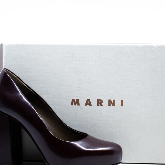 Marni Oxblood Block Heel - Picture 2 of 8